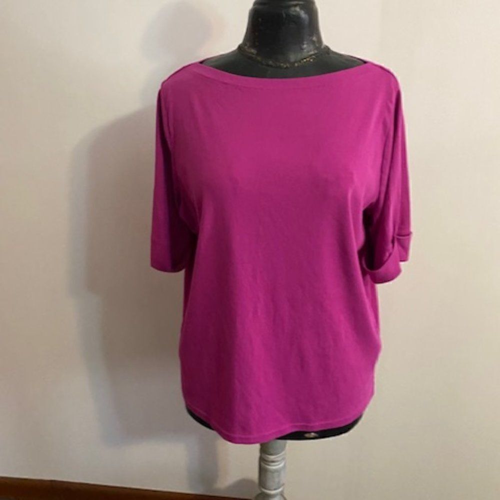 Lauren Ralph Lauren Black label Pink top, size 2X